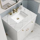 James Martin Chicago 30" Single Bathroom Vanity, Glossy White