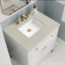 James Martin Chicago 30" Single Bathroom Vanity, Glossy White