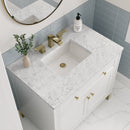 James Martin Chicago 36" Single Bathroom Vanity, Glossy White