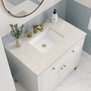 James Martin Chicago 36" Single Bathroom Vanity, Glossy White