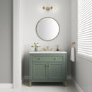 James Martin Chicago 36" Single Bathroom Vanity, Smokey Celadon