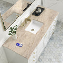 James Martin Chicago 60" Single Bathroom Vanity, Glossy White