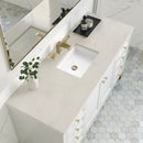 James Martin Chicago 60" Single Bathroom Vanity, Glossy White