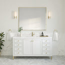 James Martin Chicago 60" Single Bathroom Vanity, Glossy White