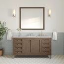 James Martin Chicago 60" Single Bathroom Vanity, Walnut Whisper