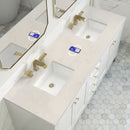 James Martin Chicago 72" Double Bathroom Vanity, Glossy White