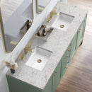 James Martin Chicago 72" Double Bathroom Vanity, Smokey Celadon