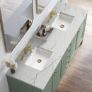 James Martin Chicago 72" Double Bathroom Vanity, Smokey Celadon