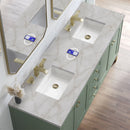 James Martin Chicago 72" Double Bathroom Vanity, Smokey Celadon