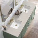 James Martin Chicago 72" Double Bathroom Vanity, Smokey Celadon
