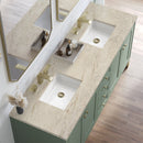 James Martin Chicago 72" Double Bathroom Vanity, Smokey Celadon