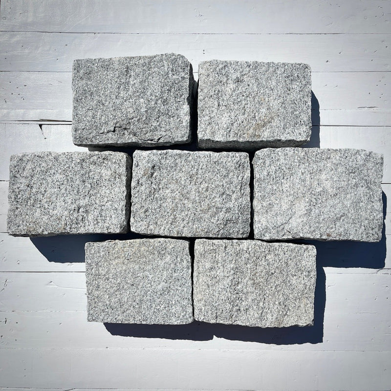 New Jumbo Granite Belgian Block 10” x 7” x 4” – Grey, Pink, Buff, Black