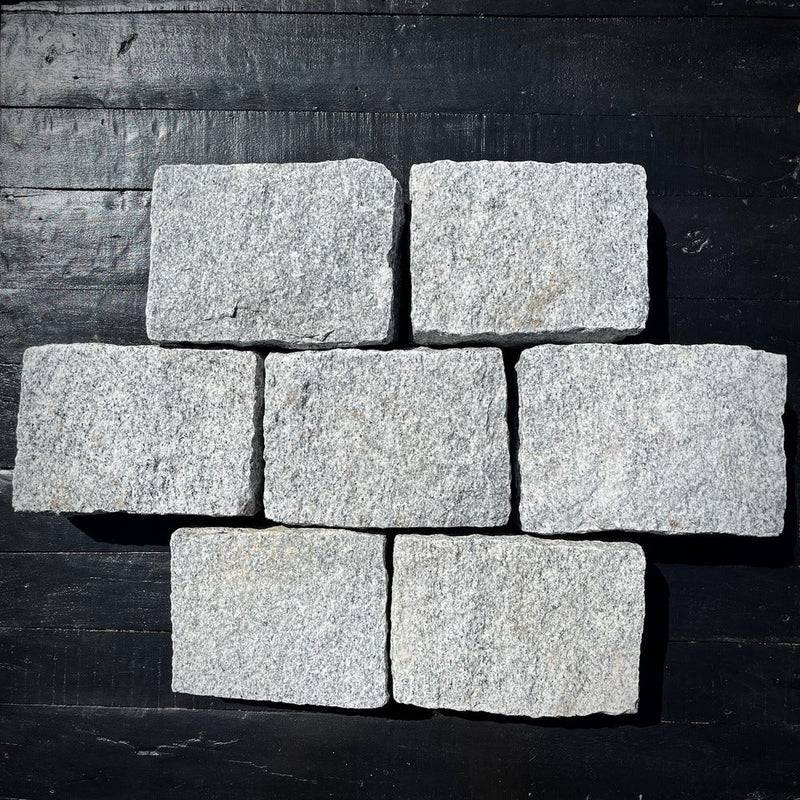 New Jumbo Granite Belgian Block 10” x 7” x 4” – Grey, Pink, Buff, Black
