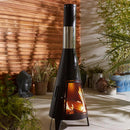 Modern Mesh Chiminea Fireplace by EP Designlab LLC