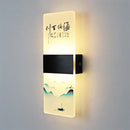 GobekUsa Acrylic Shade LED Square Wall Lamp for Home Decor