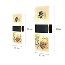 GobekUsa Acrylic Shade LED Square Wall Lamp for Home Decor