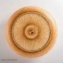 GobekUsa Bamboo Wicker Rattan Round Lantern Ceiling Light - Chinese Style Hand-Woven Fixture