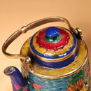 GobekUsa Dragon Cloisonné Enamel Pan: Hand-painted and Gilded Copper, Chinese Style