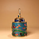 GobekUsa Dragon Cloisonné Enamel Pan: Hand-painted and Gilded Copper, Chinese Style
