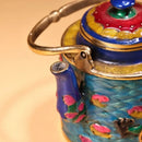 GobekUsa Dragon Cloisonné Enamel Pan: Hand-painted and Gilded Copper, Chinese Style