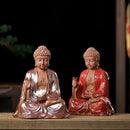 GobekUsa Ceramic Sakyamuni Buddha Statue 24cm - Chinese Style Decorative Ornament