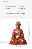 GobekUsa Ceramic Sakyamuni Buddha Statue 24cm - Chinese Style Decorative Ornament