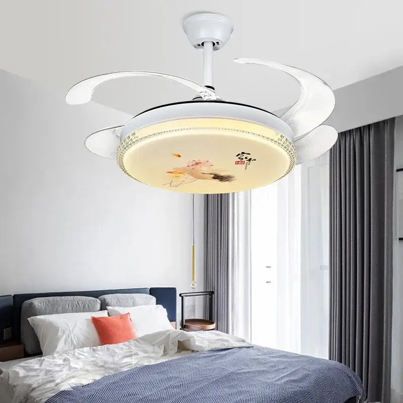 GobekUsa Dimmable Smart Home Bedroom Ceiling Fan Light with Remote Control, photo 3 of 6