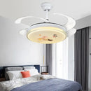GobekUsa Dimmable Smart Home Bedroom Ceiling Fan Light with Remote Control