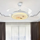 GobekUsa Dimmable Smart Home Bedroom Ceiling Fan Light with Remote Control