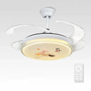 GobekUsa Dimmable Smart Home Bedroom Ceiling Fan Light with Remote Control