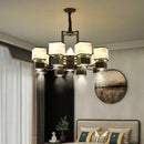 GobekUsa Chinese Zen Marble Chandelier for Living Room, Restaurant, and Bedroom