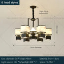 GobekUsa Chinese Zen Marble Chandelier for Living Room, Restaurant, and Bedroom