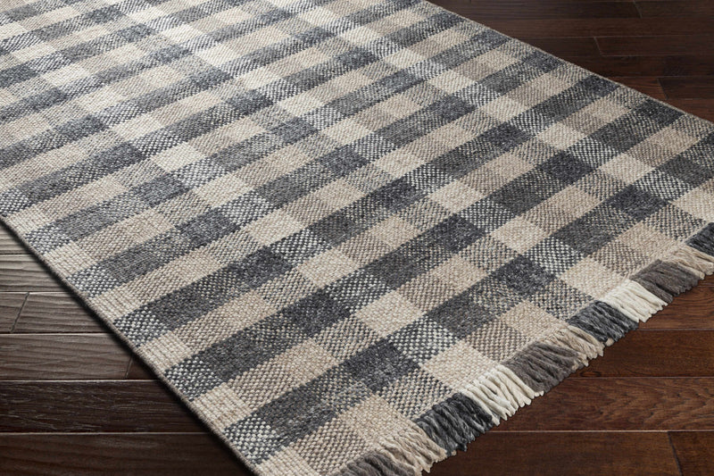 Chilliwack Gray Plaid Wool Rug