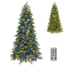 6/7.5 Feet Pre-Lit Artificial Christmas Tree with 11 Modes and Metal Stand by LJGDeals