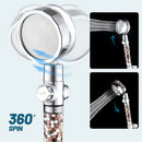 Chrome 360 rotating filter shower head bathroom water saving sprayer by Decorbites