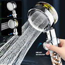 Chrome 360 rotating filter shower head bathroom water saving sprayer by Decorbites