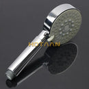 Chrome 5-function hand shower with gray grip bathroom sprayer by Decorbites