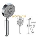 Chrome 5-function hand shower with gray grip bathroom sprayer by Decorbites