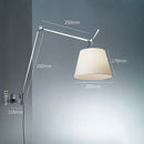 GobekUsa Adjustable Industrial Wall Light for Bedside, Study, Office, Living Room