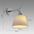 GobekUsa Adjustable Industrial Wall Light for Bedside, Study, Office, Living Room
