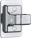 Chrome adjustable shower head holder with hose for bathroom by Decorbites