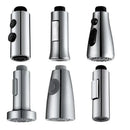 Chrome & black kitchen faucet small shower head replacement 6 pack by Decorbites