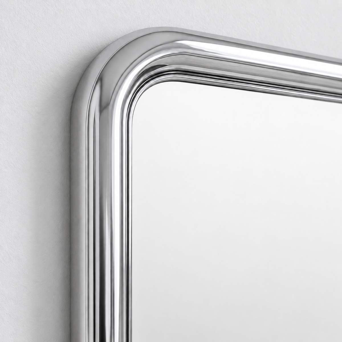 Chrome Bold Square Mirror, photo 3 of 5
