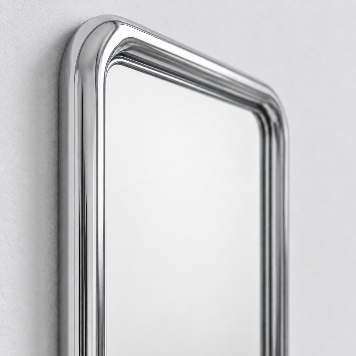 Chrome Bold Square Mirror, photo 5 of 5