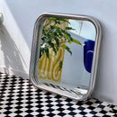 Chrome Bold Square Mirror