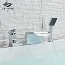 GobekUsa Brass Bathroom Faucet Swivel Spout Vessel Sink Mixer Tap Hot Cold Water