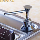 Chrome brass head stainless steel soap dispenser kitchen sink pump by Decorbites