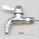 Chrome brass washer tap bibcock faucet outdoor curved spout by Decorbites