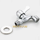 Chrome brass washer tap bibcock faucet outdoor curved spout by Decorbites