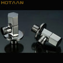 Chrome copper triangle valve set for bathroom and toilet control by Decorbites